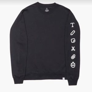 Snapchat vertical tools sweatshirt